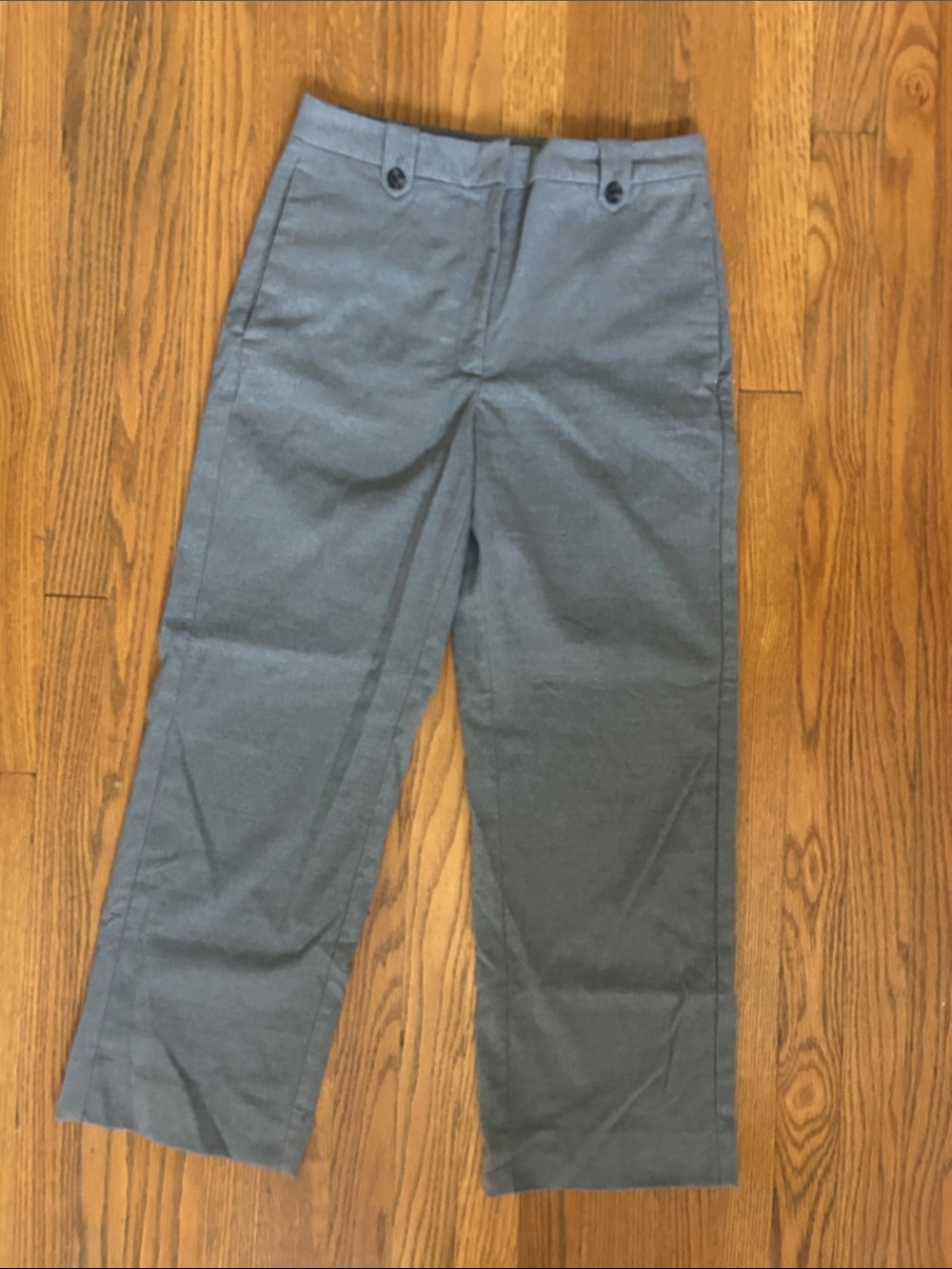 Banana Republic Women's Straight-Leg Pants in Heather Grey